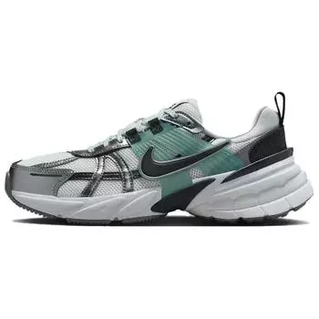 Nike V2K Run Summit White Metallic Cool Grey Женские кроссовки Pure-Platinum Dark-Obsidian HQ3484-121 38.5