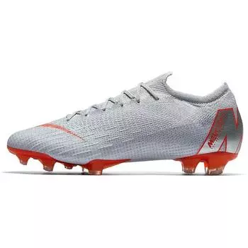Nike Vapor 12 Elite FG Wolf Grey Crimson Мужские бутсы Белый Светло-Малиновый Чисто-Платиновый AH7380-060 44.5