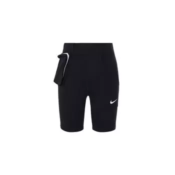 Nike Велосипедные спортивные повседневные шорты с карманом на молнии, женские шорты черного цвета CU5786-010 S