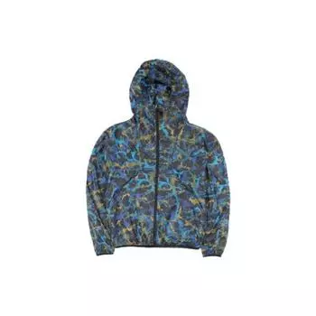 Nike Ветрозащитная спортивная куртка с цветочным принтом Comfort, мужская верхняя одежда, синяя CU0259-010 S