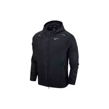 Nike Ветрозащитная светоотражающая тканая куртка мужская черная DB4092-010 S