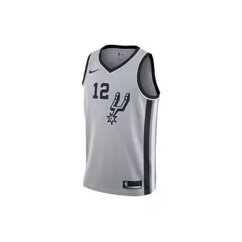 Nike Vintage НБА Баскетбольная майка Spurs Aldridge #12 Fan Edition Мужские топы серые 877224-008 M