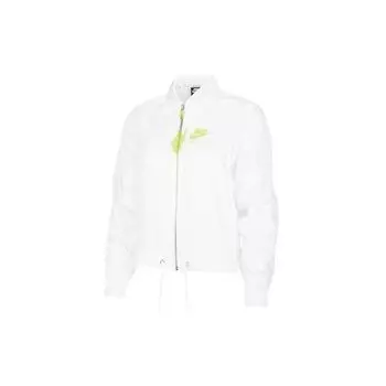 Nike Воздушная глянцевая гладкая спортивная повседневная куртка женская куртка белая CU5545-100 XXL
