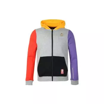 Nike Вязаная куртка с капюшоном и логотипом Color-Block, детская верхняя одежда, серая CD6293-063 M