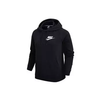 Nike Вязаная повседневная толстовка с капюшоном Женская толстовка с капюшоном Черный Белый CI1193-010 M
