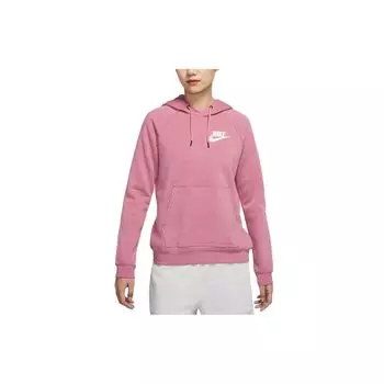 Nike Вязаная повседневная толстовка с капюшоном Женская толстовка с капюшоном Светло-малиновый белый CI1193-614 M