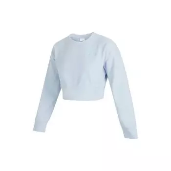 Nike Вышитый логотип круглый вырез толстовка женская топы синий DO6965-418 XL