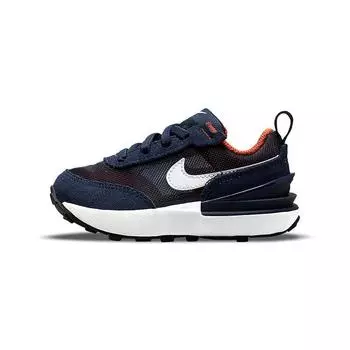 Nike Waffle One TD Midnight Navy Детские кроссовки Сине-оранжевый с оттенком дыни DC0479-401 22