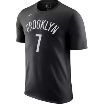 Nike X Коллаборация НБА Бруклин Нетс 7 Джерси Дышащая футболка с коротким рукавом и круглым вырезом Мужские топы CV8505-019 2XL