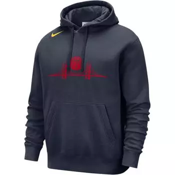 Nike X NBA Collaboration Golden State Warriors Hoodie Мужские толстовки с капюшоном Navy-Blue Amarillo FZ0597-419 2XL