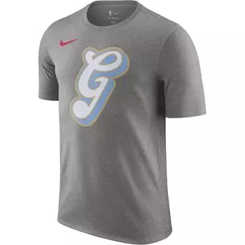 Nike X NBA Memphis Grizzlies FW24 Essential City Edition Пуловер с круглым вырезом и короткими рукавами Мужская футболка Темно-серый микс HJ2584-063 XL