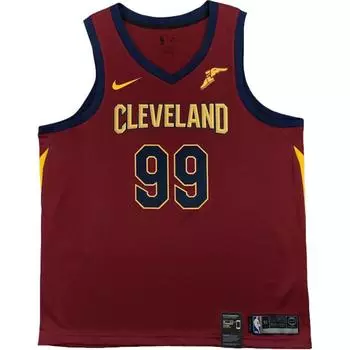 Nike X NBA Swingman Fan Edition Джей Краудер Кливленд Кавальерс Пуловер Комфортная Посадка Баскетбольная Майка Унисекс майка Бордовый 864467-688 XL