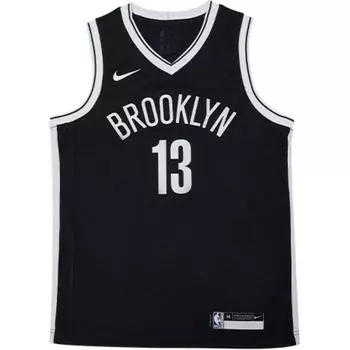 Nike X NBA Youth Brooklyn Nets James Harden быстросохнущая дышащая баскетбольная майка детская майки черная 3Z2B7BZ2P-NYNJH S