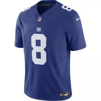 Nike X NFL Collaboration New York Giants Daniel Jones V-образный вырез свитер короткий рукав футболка мужские топы синий 31NMNGLH8IF-NZ0 L