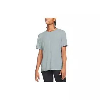 Nike Yoga Dri-FIT Sports Быстросохнущая футболка с короткими рукавами Мужские топы Бирюзово-серый BV4035-079 S
