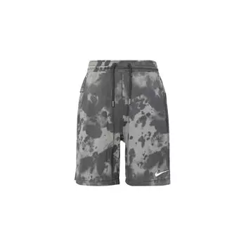Nike Мужские шорты Yoga Dri-Fit Tie-Dye Print Drawstring Quick-Dry Straight-Leg Shorts Grey DX0921-060 L