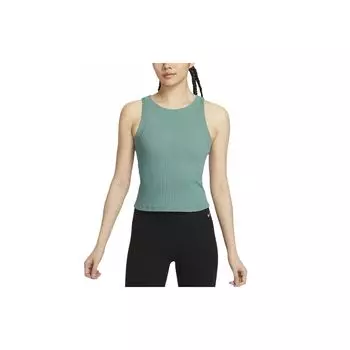 Nike Zenvy Dri-FIT Мягкая Удобная Быстросохнущая Повседневная Спортивная Майка Женские Топы Coastal-Blue Белый FN3537-361 L