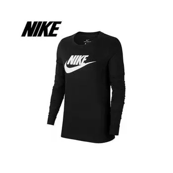 Nike Женская футболка с длинным рукавом S nSw eSSential Icon Futura Bv6171 010 M