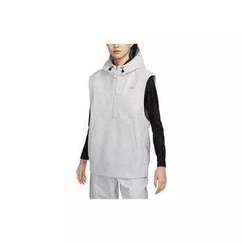 Nike Женская толстовка Forward Solid Color Hooded No Sleeves Hooded No Sleeves Light-Smoke-Gray FB8814-084 S