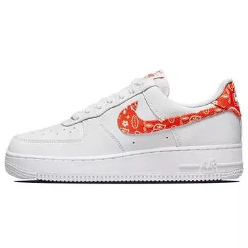 Nike Женские кроссовки Air Force 1 07 Rush Orange Paisley белые DJ9942-102 36.5