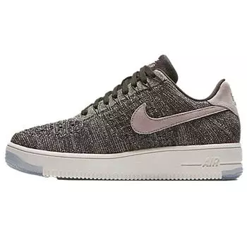 Nike Женские кроссовки Air Force 1 Flyknit Low Midnight Fog Silt Red 38