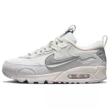 Nike Женские кроссовки Air Max 90 Futura Summit White Metallic Silver 36.5