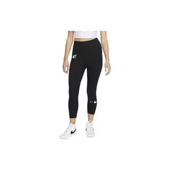 Nike Женские облегающие спортивные штаны с логотипом и принтом, черные DR2822-010 M