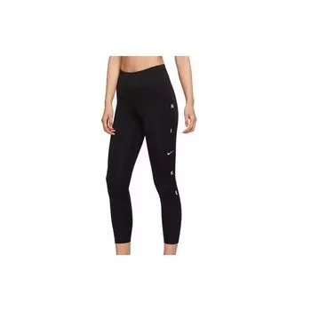 Nike Женские обтягивающие спортивные штаны One 7/8, черные CU5067-010 M