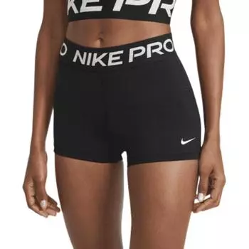 Nike Женские спортивные шорты с высокой талией Pro Logo, черные CZ9857-010 S
