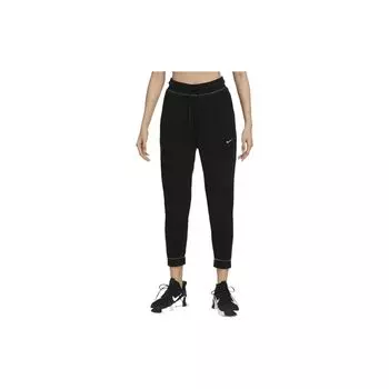 Nike Женские спортивные штаны с принтом логотипа и завязками, черные DM1612-010 S