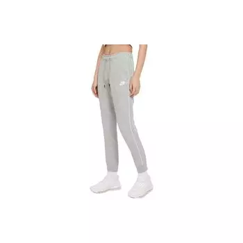 Nike Женские спортивные штаны с принтом логотипа и завязками, серые CZ8340-063 M