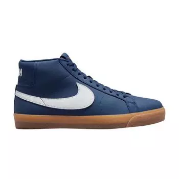 Nike Zoom Blazer Mid SB Navy Gum Мужские кроссовки Синие Белые FJ1680-400 38.5
