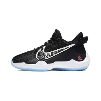 Nike Zoom Freak 2 PS Черные детские кроссовки White Solar-Flare Off-Noir CN8576-001