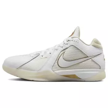 Nike Zoom KD 3 белые металлические золотые мужские кроссовки Light-Bone DZ3009-100 44