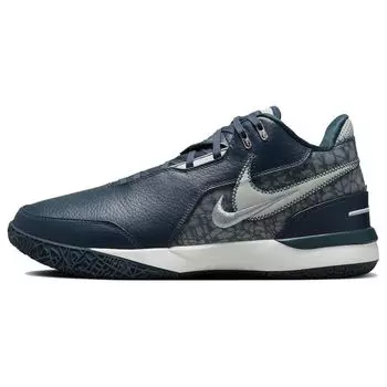 Кроссовки мужские Nike Zoom LeBron NXXT Gen AMPD EP Armory Navy синие плоские-оловянные парусные FJ1567-400 41