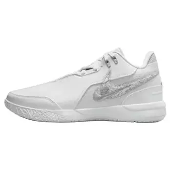Кроссовки мужские Nike Zoom LeBron NXXT Gen AMPD EP Белые Металлик Серебристый Светло-Серый FJ1567-102 40.5