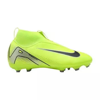 Nike Кроссовки Zoom Mercurial Superfly 10 Academy MG GS Mad Voltage Pack для детей, зеленые, черные FQ8304-700 33.5