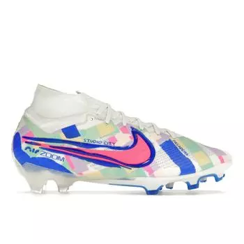 Nike Zoom Mercurial Superfly 9 Elite SE FG SoCal Pack Мужские кроссовки Cream Sail Racer-Blue FZ8372-100 46