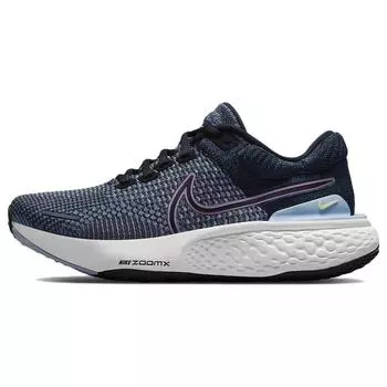 Nike ZoomX Invincible Run Flyknit 2 Dark Marina Blue женские кроссовки сливово-противотуманные-морские черные DC9993-400 36