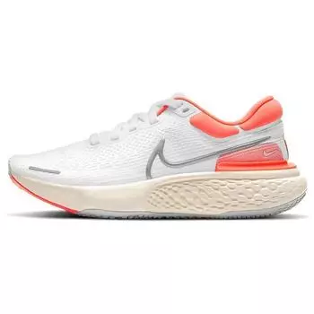 Nike ZoomX Invincible Run Flyknit White Bright Mango Женские кроссовки Grey-Fog Metallic-Silver CT2229-100 38