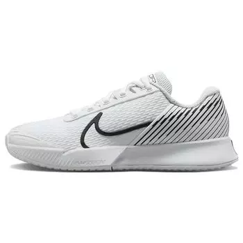 NikeCourt Air Zoom Vapor Pro 2 Белые черные женские кроссовки Pure-Platinum DR6192-101 35.5