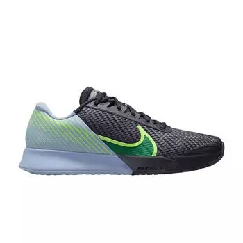 NikeCourt Air Zoom Vapor Pro 2 HC Gridiron Stadium Зеленые мужские кроссовки Серые Cobalt-Bliss Green-Strike DR6191-004 43