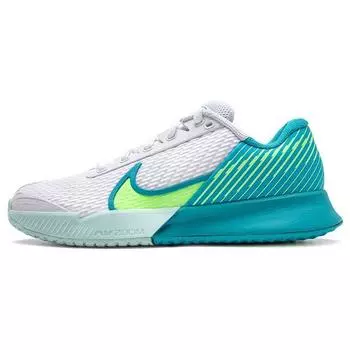 NikeCourt Air Zoom Vapor Pro 2 White Teal Lime Женские кроссовки Lime-Blast Teal-Nebula DR6192-103 36.5