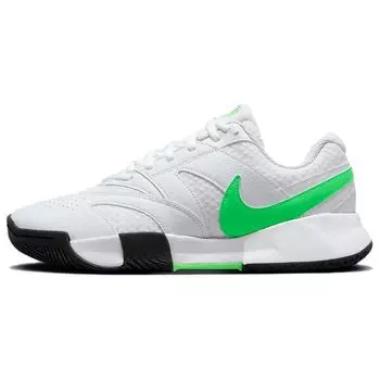 NikeCourt Lite 4 White Poison Green Женские кроссовки Черные FD6575-105 43