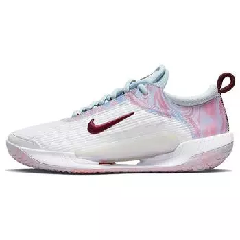 NikeCourt Zoom NXT White Glacier Blue Женские кроссовки Team-Orange Dark-Beetroot DH0222-102 42