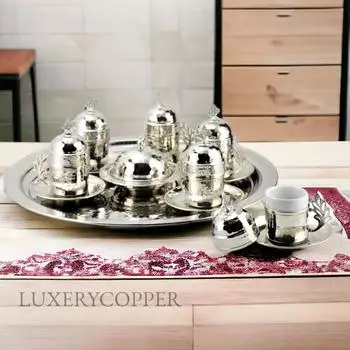 Никель-медный кофейный сервиз