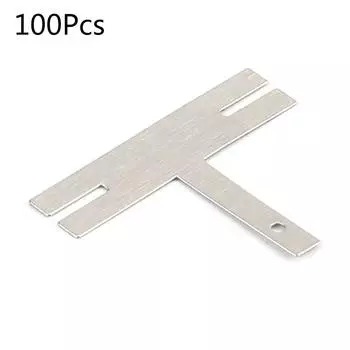 Никелевая полоса 100 шт. для Т-образных никелевых листов, пластин, аккумуляторных никелированных стальных лент, соединитель для точечной сварки