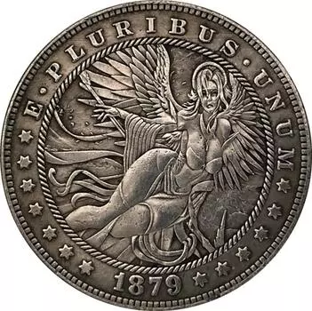 Никелевые памятные коллекционные сувенирные серебряные монеты США «Красавица-бродяга» США 1879 года