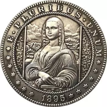 Никелевые памятные коллекционные сувенирные серебряные монеты США Моналиса Хобо 1895 года США