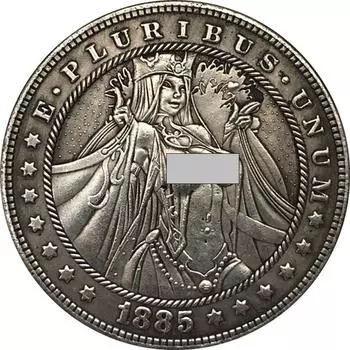 Никелевые памятные коллекционные сувенирные серебряные монеты США 1885 года США «Красавица-бродяга»